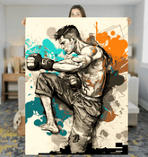 Champions Never Give Up Sherpa Blanket